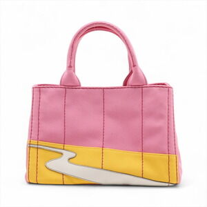 Prada Canvas Canapa Pink Handbag